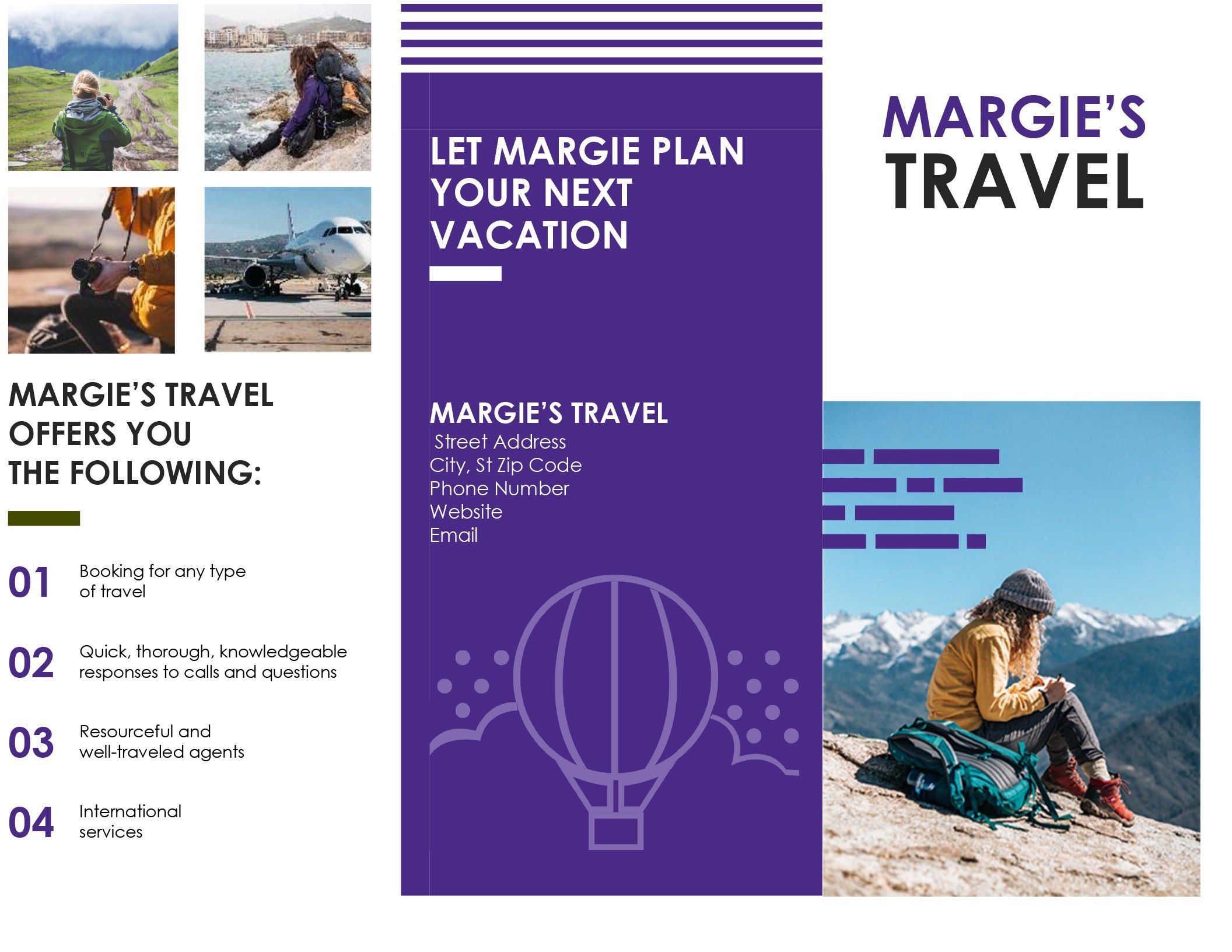 Travel Brochure throughout Word Travel Brochure Template