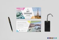 Travel Gift Certificate Design Template In Psd Word Publisher regarding Indesign Gift Certificate Template