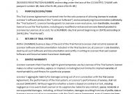 Trial Software License Agreement  Templates At Allbusinesstemplates for Software Warranty Agreement Template