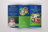 Trifold Brochure For School Vtemplate Shop On within Play School Brochure Templates