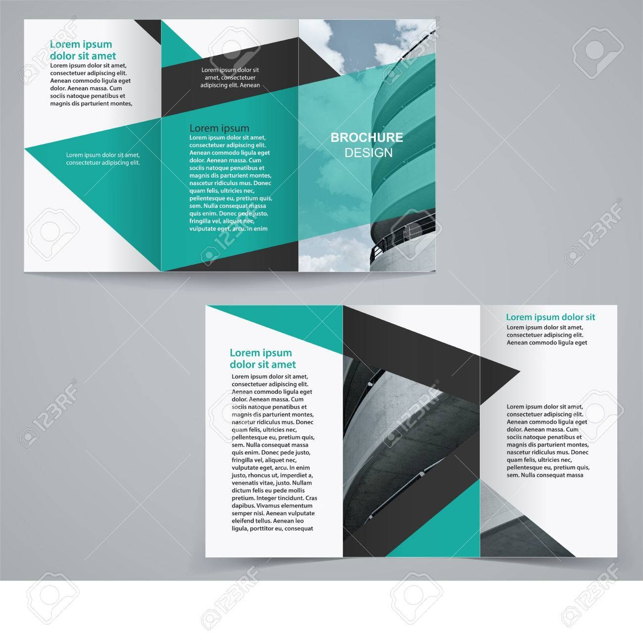 Trifold Business Brochure Template Twosided Template Design regarding Double Sided Tri Fold Brochure Template