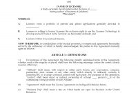 Uk Intellectual Property Licence Agreement  Legal Forms And throughout Intellectual Property License Agreement Template