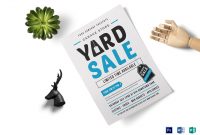 Unique Yard Sale Flyer Template within Yard Sale Flyer Template Word