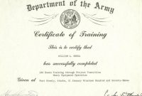 Us Army Training Us Army Training Certificates inside Army Certificate Of Completion Template