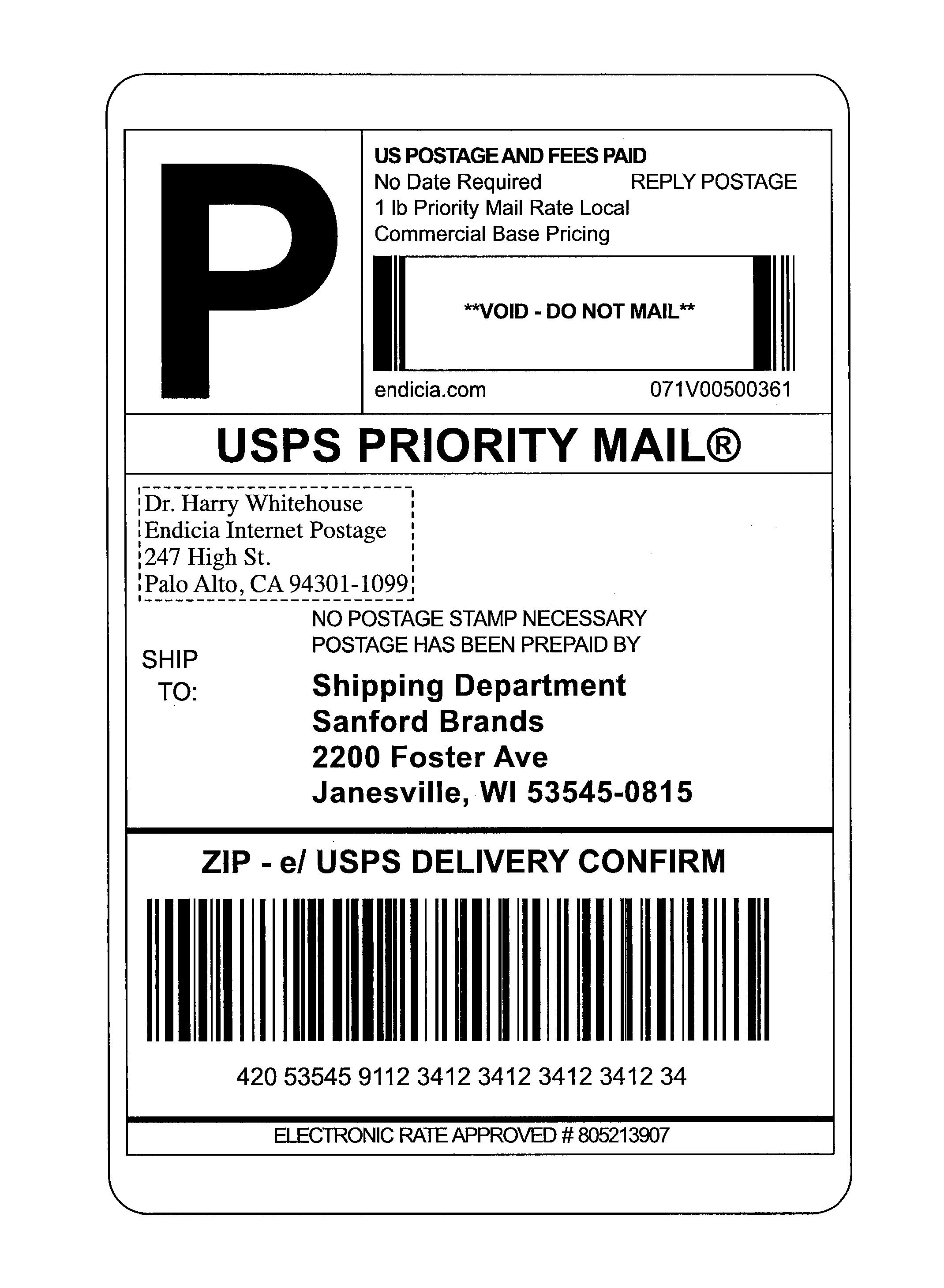 Usps Shipping Label Template  Best And Professional Templates pertaining to Usps Shipping Label Template