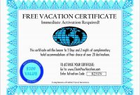 Vacation Gift Certificate Template Free Best Travel Gift Voucher throughout Free Travel Gift Certificate Template