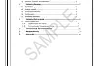 Validation Report Template in Technical Support Report Template