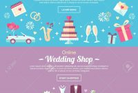 Vector Header And Banner Design Templates For Online Wedding with Wedding Banner Design Templates