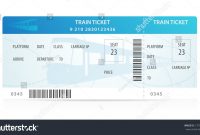 Vector Train Ticket Traveler Check … Stock Photo   Avopix within Blank Train Ticket Template