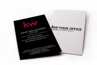 Vertical Black Kw Business Card  Agentstore throughout Keller Williams Business Card Templates