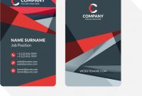 Vertical Doublesided Business Card Template With throughout Double Sided Business Card Template Illustrator