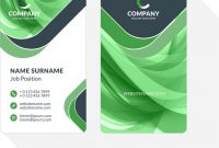 Vertical Doublesided Business Card Template With Vector Image On  Vectorstock in Double Sided Business Card Template Illustrator
