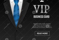 Vip Invitation With Tuxedo Tie Vector Stock Vector  Illustration within Tie Banner Template