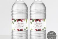 Water Bottle Label Template Try Before You Buy Water Bottle Labels intended for Mineral Water Label Template