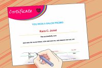 Ways To Make A Certificate  Wikihow pertaining to Powerpoint Award Certificate Template