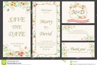 Wedding Invitation Card Template Stock Vector  Illustration Of inside Invitation Cards Templates For Marriage