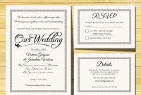 Wedding Invitation Template  Instant Download  Printable within Template For Rsvp Cards For Wedding