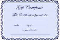 Word Gift Certificate Template  Bookletemplate within Golf Gift Certificate Template