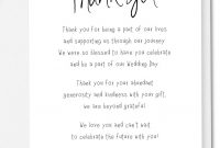 Wording Ideas For Your Wedding Thank You Cards – For The Love Of with regard to Template For Wedding Thank You Cards