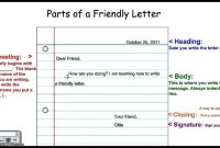 Writing A Friendly Letter Example For Kids Format inside Blank Letter Writing Template For Kids