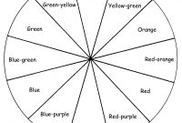 X Color Wheel Activity Sheet Color Wheel Template Printable with Blank Color Wheel Template