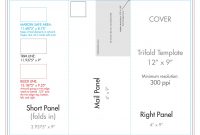 " X " Rack Brochure Template Tri Fold  Us Press in 4 Panel Brochure Template