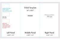 " X " Tri Fold Brochure Template  Us Press regarding 4 Panel Brochure Template