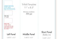 " X " Tri Fold Brochure Template  Us Press with 8.5 X11 Brochure Template