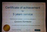 Years Of Service Certificate Template Free New Long Service Award pertaining to Long Service Certificate Template Sample
