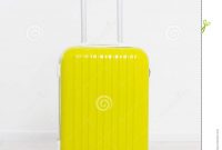 Yellow Suitcase On White Background Summer Holidays Travel Valise inside Blank Suitcase Template