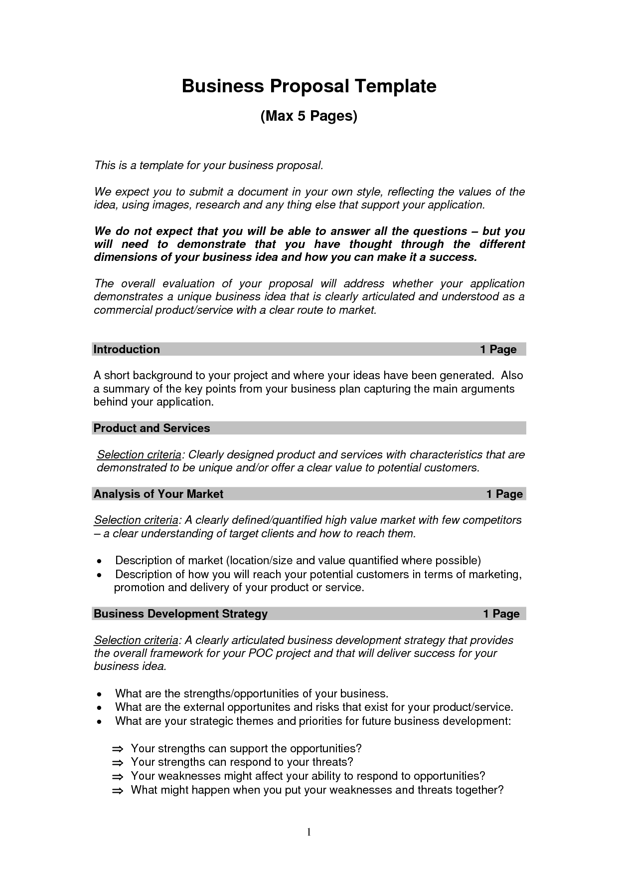 Business Proposal Templates Examples  Business Proposal Sample within Small Business Proposal Template