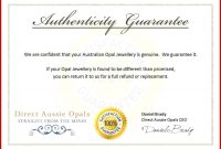 Certificate Of Authenticity Autograph Template Templates Luxury with regard to Letter Of Authenticity Template