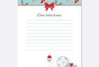 Christmas Letter From Santa Claus Template Vector Image intended for Letter From Santa Claus Template