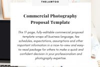 Commercial Photography Proposal Template intended for Photography Proposal Template