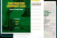 Construction Equipment Proposal Template  Free Sample  Proposify within Equipment Proposal Template