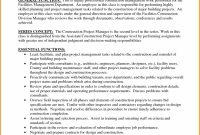 Construction Management Proposal Template One Piece Romero Construction with Project Management Proposal Template