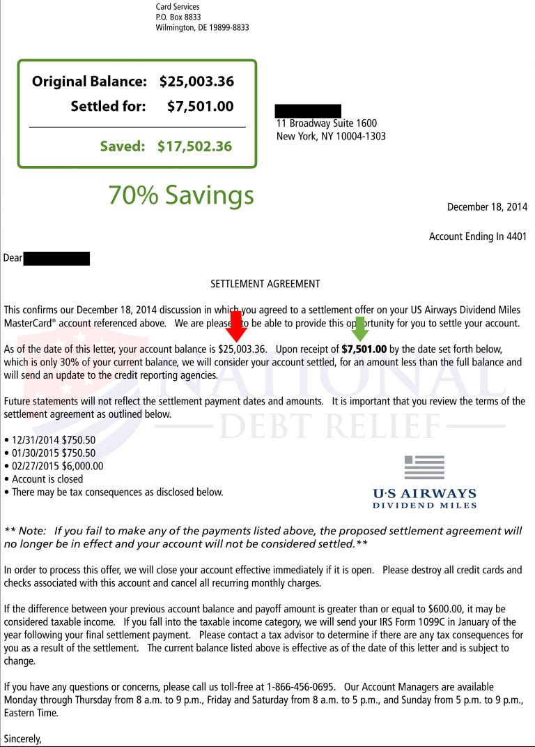 Debt Settlement Letters Within Debt Negotiation Letter Template 10 Examples Of Professional