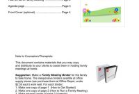 Family Minutes In A Meeting Templates  Pdf  Free  Premium for Family Meeting Agenda Template