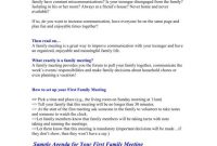 Family Minutes In A Meeting Templates  Pdf  Free  Premium inside Family Meeting Agenda Template
