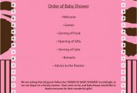 Free Baby Shower Agenda Template Mughals Cheap Baby Shower within Baby Shower Agenda Template