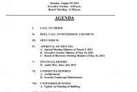 Free  Images Of Hoa Board Meeting Agenda Template Bfegy Homeowners for Board Of Directors Meeting Agenda Template