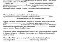 Free Iou I Owe You  Debt Acknowledgment Forms Word Pdf inside Iou Letter Template