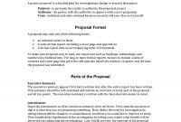 Informal Proposal Letter Example  Writing A Project Proposal A with Written Proposal Template