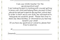 Letter From Teacher To Parents Editable  Teaching  Parents As in Letters To Parents From Teachers Templates