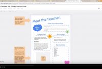Meet The Teacher Template With Seesaw Printable Welcome Note throughout Meet The Teacher Letter Template