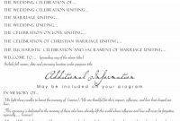 Printable Wedding Program Examples  Templates ᐅ Template Lab pertaining to Wedding Agenda Template