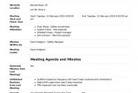 Safety Committee Meeting Agenda And Minutes Template  Use It Free inside Safety Committee Agenda Template