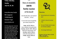 Sample Family Reunion Invitation Flyer  Ideas For Family Reunions throughout Free Family Reunion Letter Templates