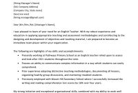 Teacher Cover Letter Example  Writing Tips  Resume Genius in Material Letters Template