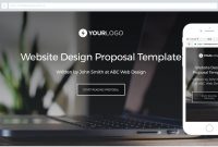 This Free WordPress Website Design Proposal Template Won M Of with Web Design Proposal Template